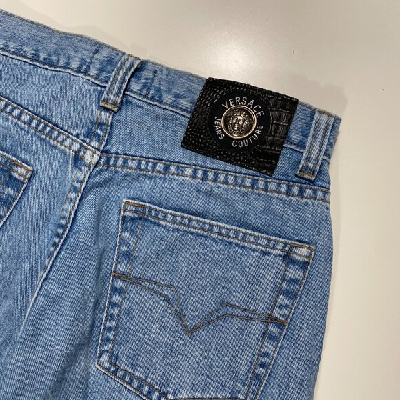 Versace Jeans Couture Slim Straight Light Wash Jeans mens size 29x31.5 - Picture 8 of 11